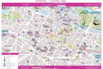 Plan centre-ville d'Amiens