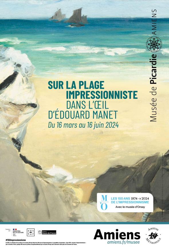 Affiche de l'exposition Sur la plage impressionniste - Dans l’œil d’Édouard Manet